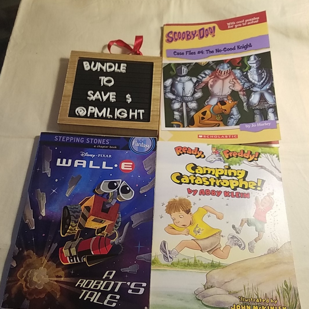 Kids Fun Books Readers Set of 3 - Wall-E; Scooby doo; Ready, Freddy